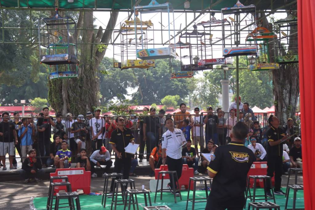 Rayakan HUT Bhayangkara ke-78, Polres Magelang Kota Gelar Lomba Burung&nbsp;Berkicau